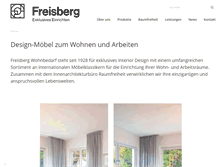 Tablet Screenshot of freisberg-wohnbedarf.de